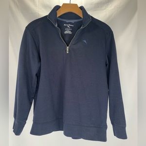 Tommy Bahama Kids‎ 1/4 Zip Navy Blue Pullover Sweater Size 14/16